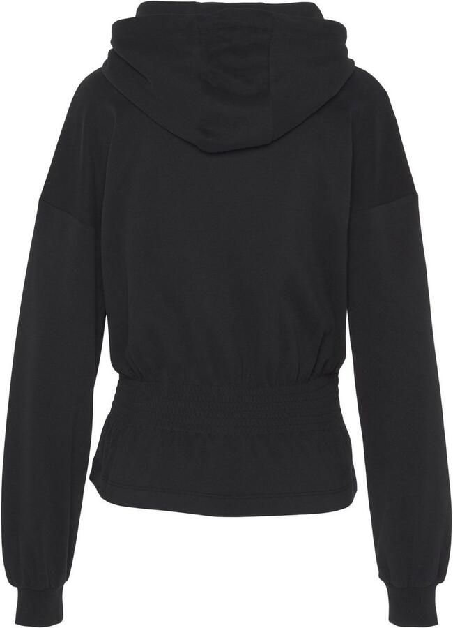 Lascana Hoodie met elastische rimpeling in de taille loungewear - Foto 6