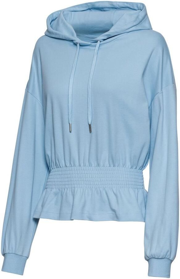 Lascana Hoodie met elastische rimpeling in de taille loungewear - Foto 7
