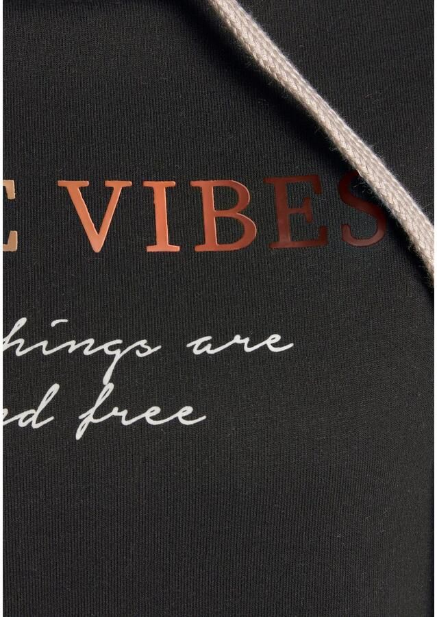 Lascana Hoodie met kangoeroezak loungewear