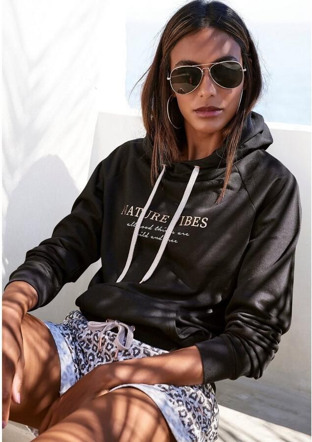 Lascana Hoodie met kangoeroezak loungewear - Foto 5