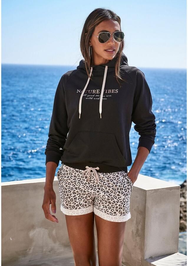 Lascana Hoodie met kangoeroezak loungewear - Foto 3