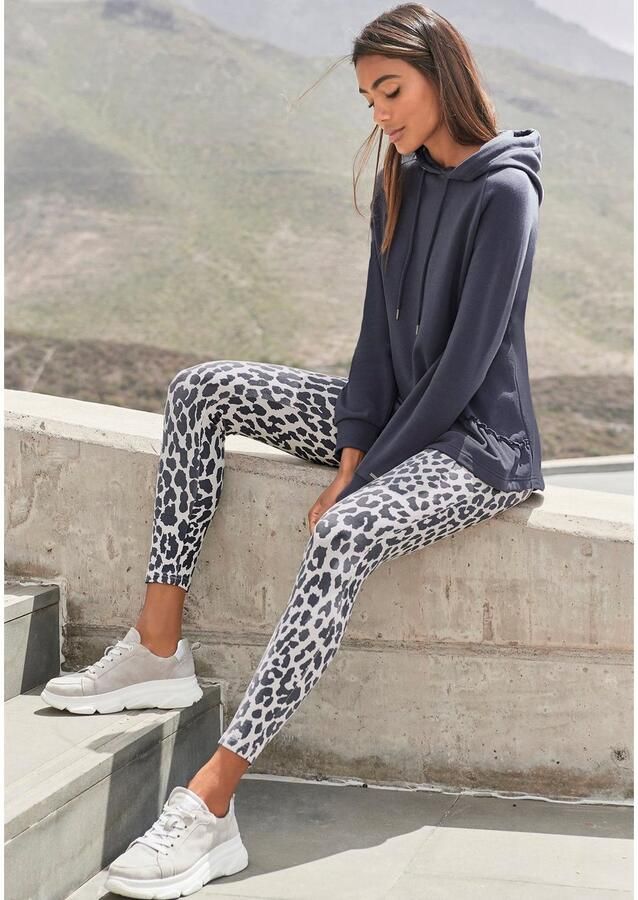 Lascana Hoodie met ruches loungepak hoodie - Foto 2