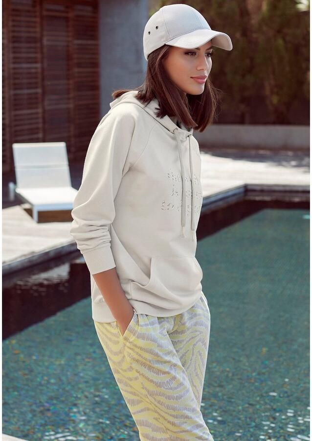 Lascana Hoodie met statement print loungewear - Foto 6