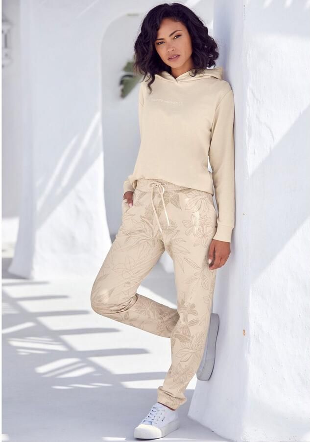 Lascana Hoodie met subtiele frontprint loungewear - Foto 3