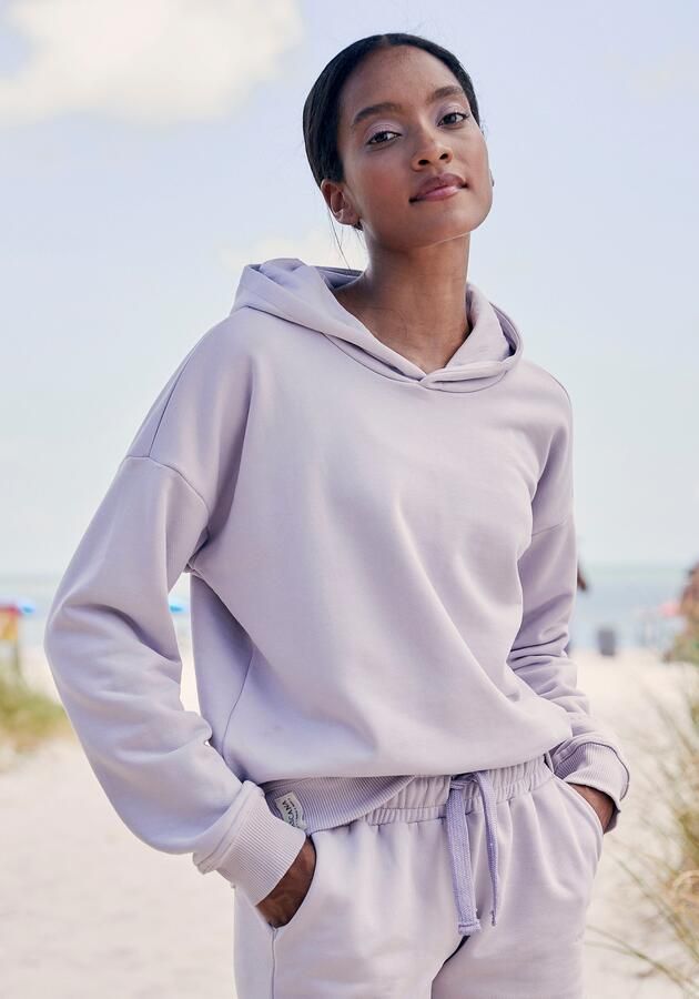 Lascana Hoodie van biologische katoen loungewear - Foto 6