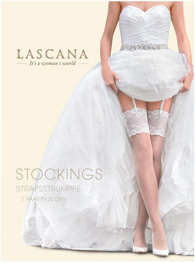 Lascana Jarretelkousen met kant (1 paar)