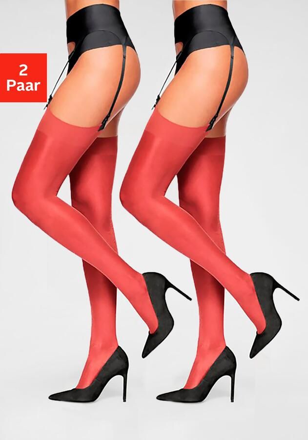 Lascana Jarretelkousen met siliconenvrije sokranden (set 2 paar) - Foto 4