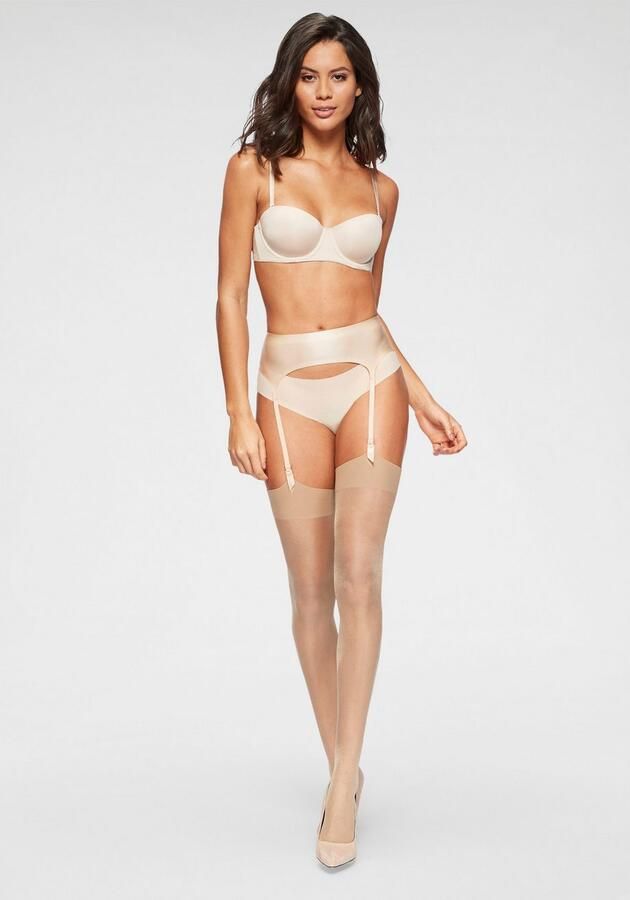 Lascana Jarretelkousen met siliconenvrije sokranden (set 2 paar)