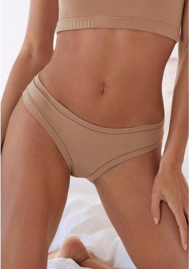 Lascana Jazz-hipsters "Perfect Basics" van elastisch katoen (set 4 stuks) - Foto 3