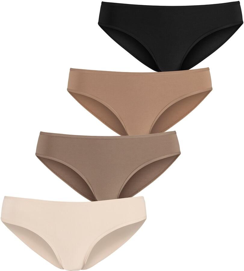 Lascana Jazz-hipsters van elastisch katoen (4 stuks Set van 4) - Foto 5