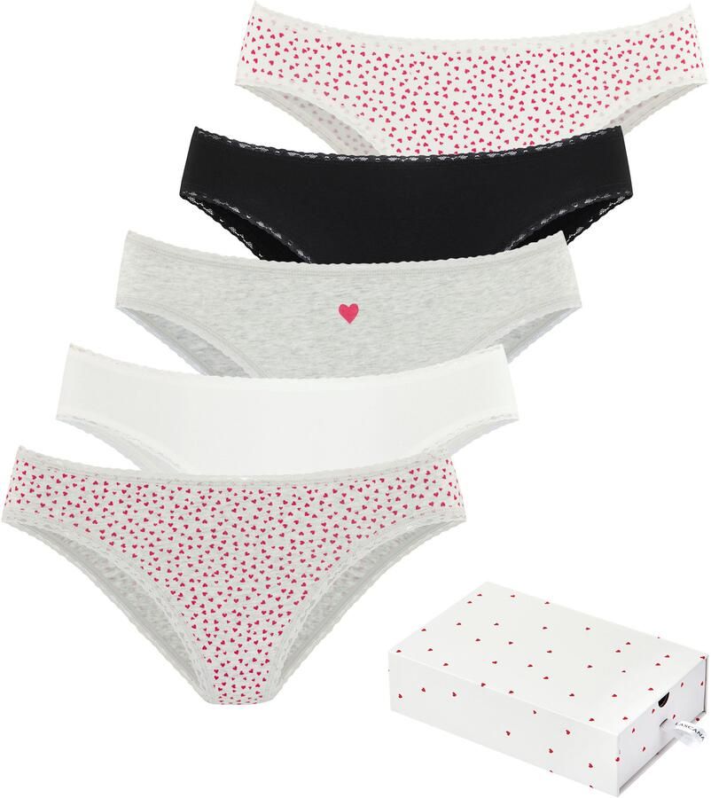 Lascana Jazzpants met schattige hartjesprints en van elastische katoenkwaliteit (Set van 5) - Foto 5