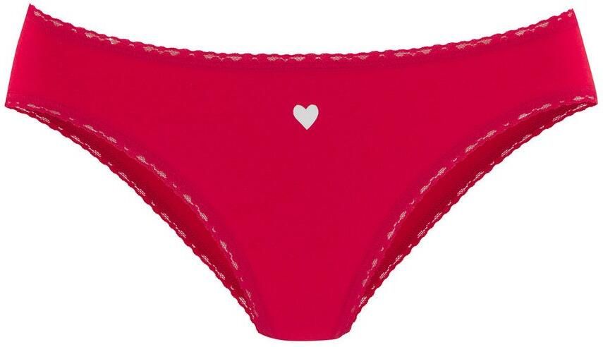 Lascana Jazzpants met schattige hartjesprints en van elastische katoenkwaliteit (Set van 5) - Foto 4