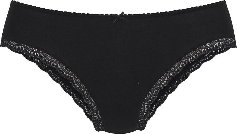 Lascana Jazzpants van elastische katoen met fijne kant met opbergdoos (Set van 5) - Foto 2