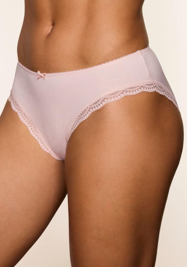 Lascana Jazzpants van elastische katoen met fijne kant met opbergdoos (Set van 5) - Foto 3