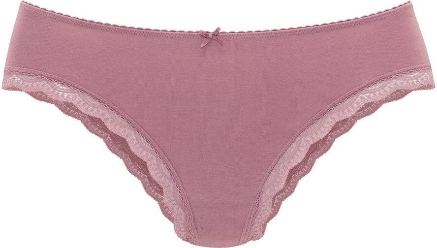 Lascana Jazzpants van elastische katoen met fijne kant met opbergdoos (Set van 5) - Foto 2