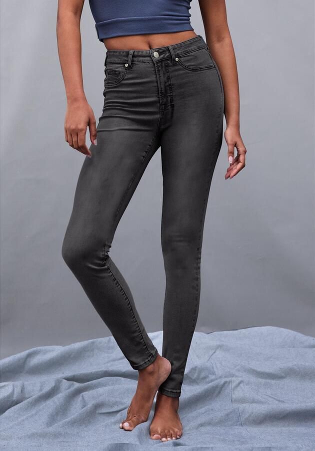 Lascana Jeanslegging 7 8-lengte in skinny-vorm stretch-denim basic - Foto 2