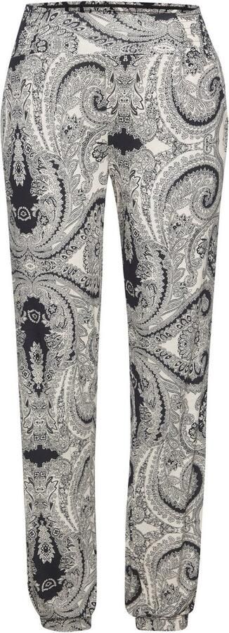 Lascana Jerseybroek met paisleydruk en zakken elastische tailleband zomerbroek - Foto 5