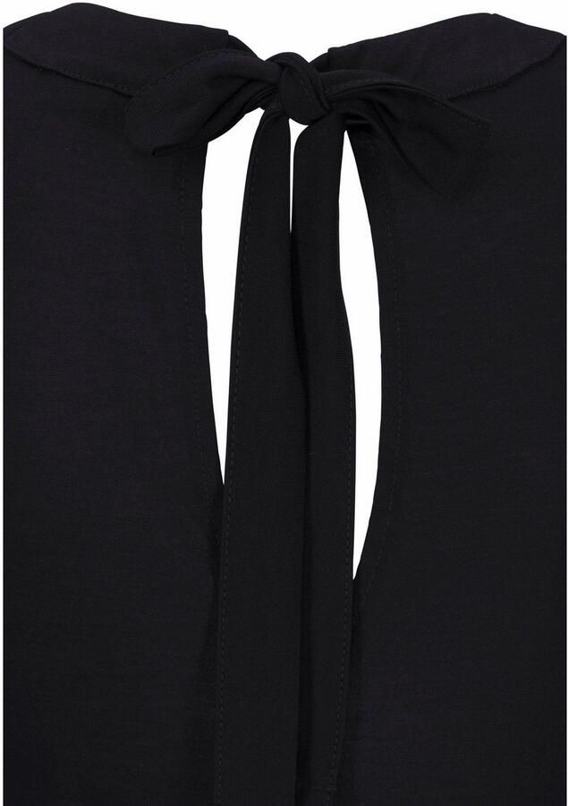 Lascana Jerseyjurk in een wijde zwierige vorm met zakken strikbandje bij de hals elegant - Foto 3