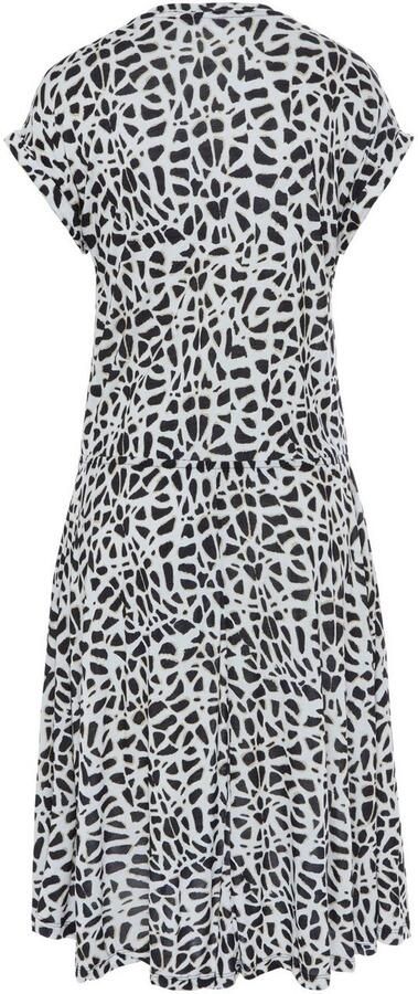 Lascana Jerseyjurk met animal print zomerjurk met korte mouwen casual-chic - Foto 4