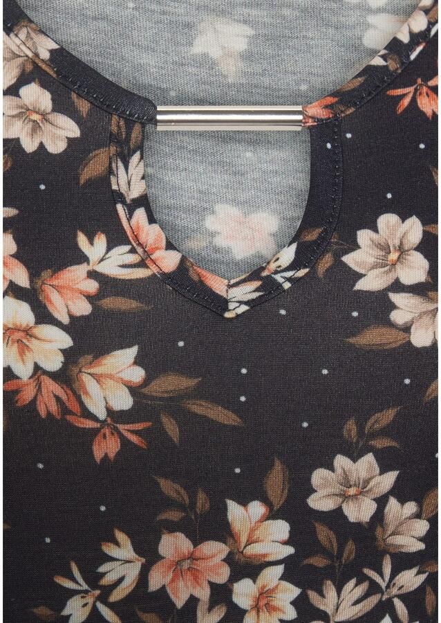 Lascana Jerseyjurk met bloemenprint zomerjurk