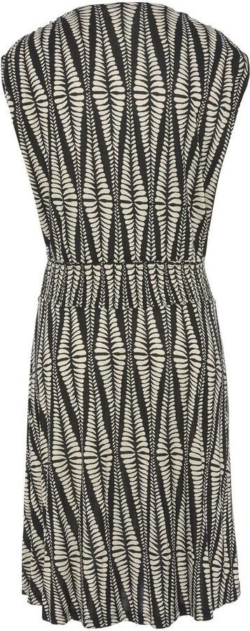 Lascana Jerseyjurk met brede smockband kort zomerjurk in alloverprint strandjurk - Foto 5