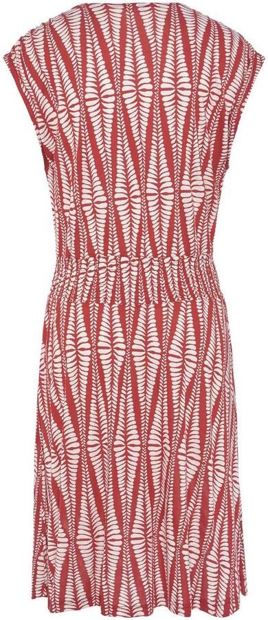 Lascana Jerseyjurk met brede smockband kort zomerjurk met alloverprint - Foto 5