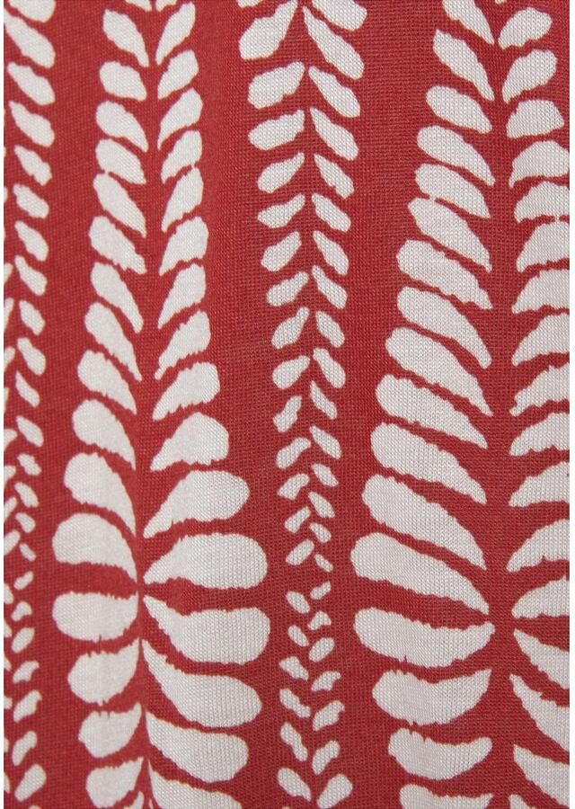 Lascana Jerseyjurk met brede smockband kort zomerjurk met alloverprint - Foto 2