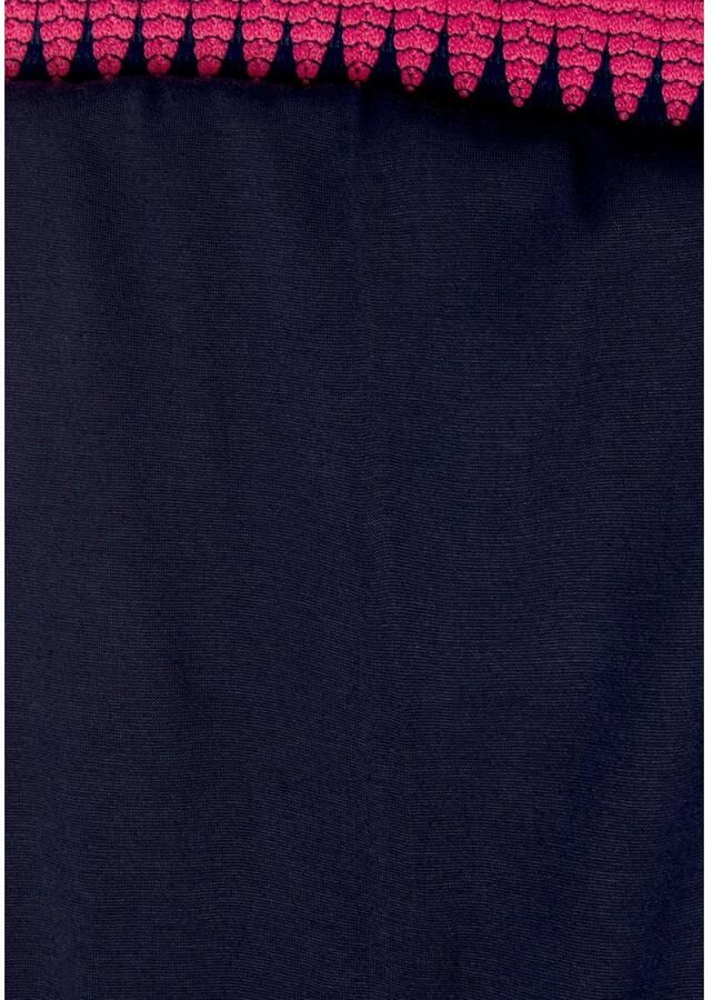 Lascana Jerseyjurk met brede tailleband zomerjurk in wikkellook strandjurk