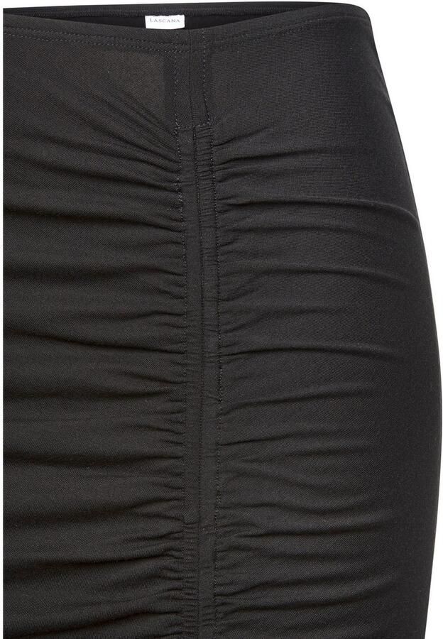 Lascana Jerseyrok met zijplooien en split midirok - Foto 4