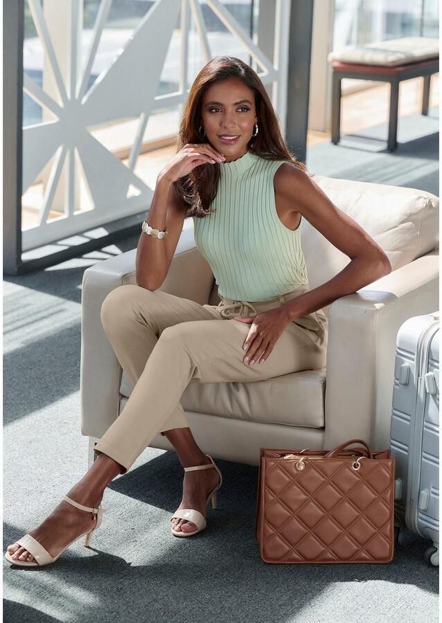 Lascana Jogpants met elastische tailleband en riemlussen loungewear (1-delig) - Foto 5