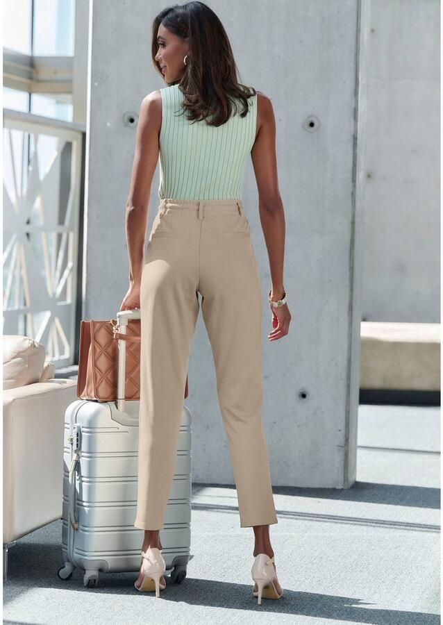 Lascana Jogpants met elastische tailleband en riemlussen loungewear (1-delig) - Foto 6