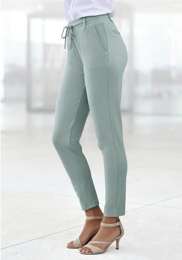 Lascana Jogpants met elastische tailleband en riemlussen loungewear (1-delig) - Foto 7