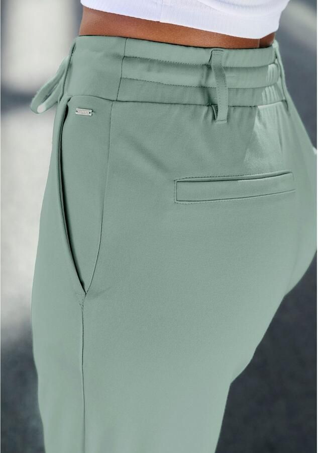 Lascana Jogpants met elastische tailleband en riemlussen loungewear (1-delig) - Foto 6