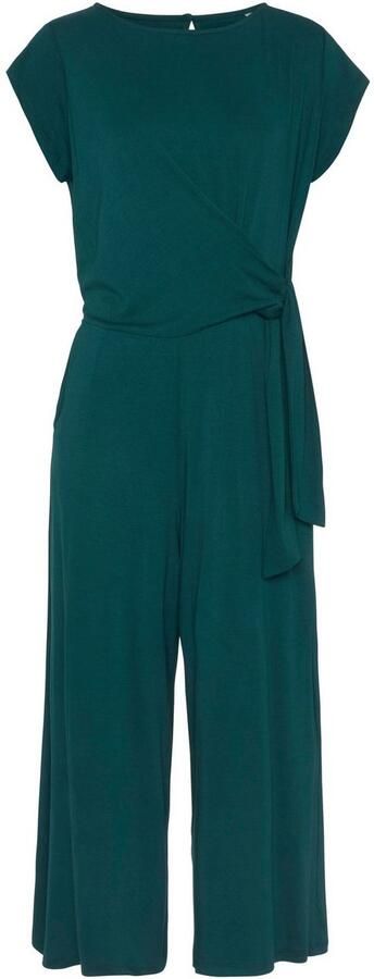 Lascana Jumpsuit in culotte-stijl met knoopdetail in de taille vrouwelijke jumpsuit feestelijk - Foto 6