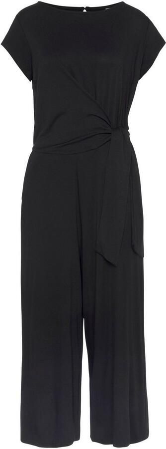 Lascana Jumpsuit in culotte-stijl met knoopdetail in de taille vrouwelijke jumpsuit feestelijk - Foto 6
