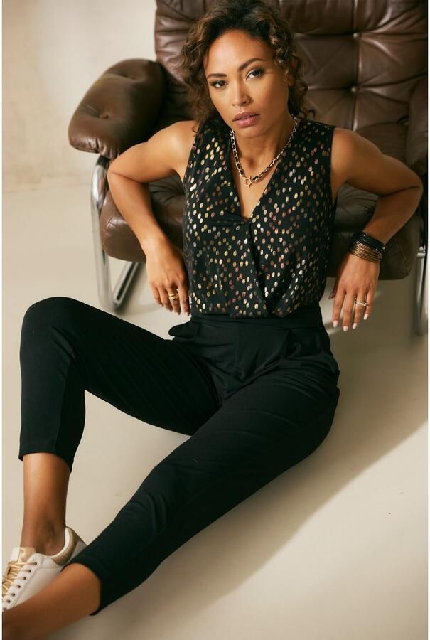 Lascana Jumpsuit met bedrukt bovenstuk elegante jumpsuit business-look feestelijk - Foto 4