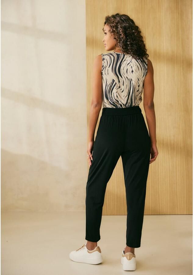 Lascana Jumpsuit met bedrukt bovenstuk elegante jumpsuit business-look feestelijk - Foto 3