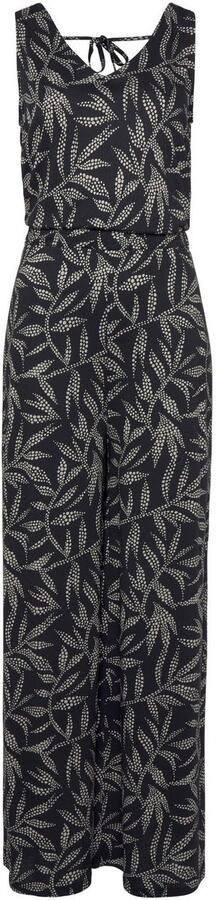 Lascana Jumpsuit met bladerenprint en strikband op de rug zomerse jumpsuit - Foto 4