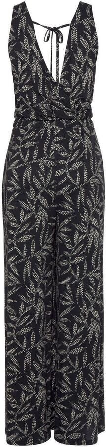 Lascana Jumpsuit met bladerenprint en strikband op de rug zomerse jumpsuit - Foto 5