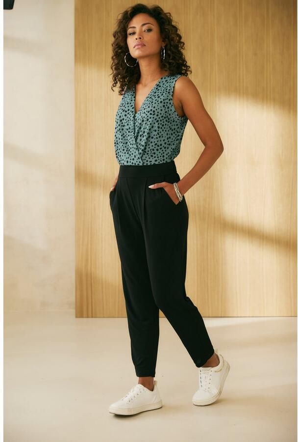 Lascana Jumpsuit met overlappend bovenstuk elegante jumpsuit business-look - Foto 3