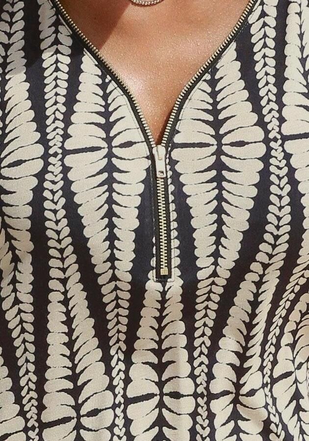 Lascana Jumpsuit met rits aan de hals jumpsuit met alloverprint - Foto 4