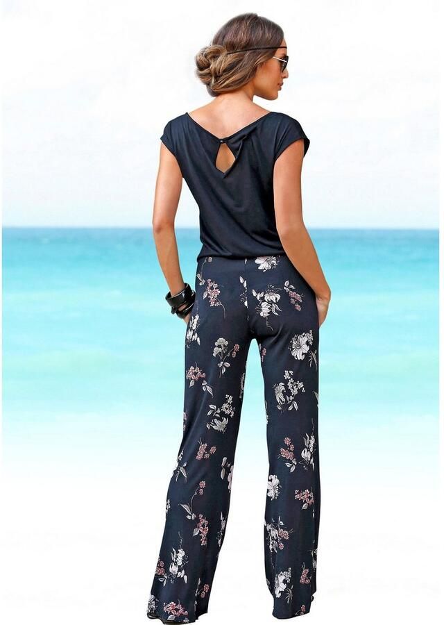 Lascana Jumpsuit met wijd been en zakken losse jumpsuit zomers - Foto 2