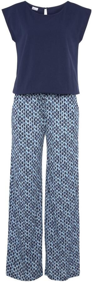 Lascana Jumpsuit met wijd been en zakken zomerse jumpsuit 2-in-1-look - Foto 4