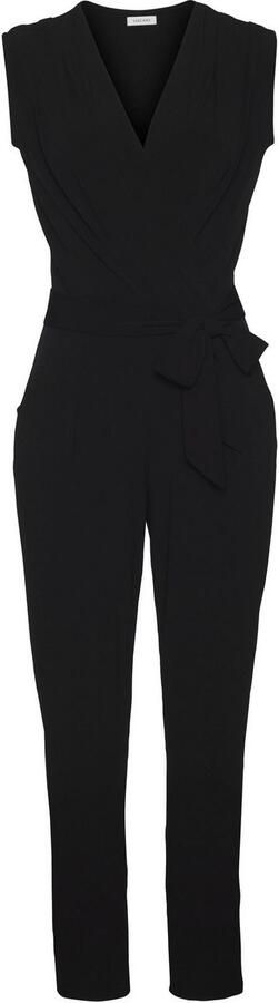 Lascana Jumpsuit van kreukvrije stof elegante jumpsuit in wikkeloptiek strijkvrij (Met een bindceintuur) - Foto 6