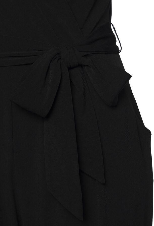 Lascana Jumpsuit van kreukvrije stof elegante jumpsuit in wikkeloptiek strijkvrij (Met een bindceintuur) - Foto 4