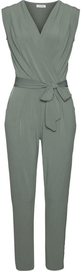 Lascana Jumpsuit van kreukvrije stof elegante jumpsuit in wikkeloptiek strijkvrij (Met een bindceintuur) - Foto 4