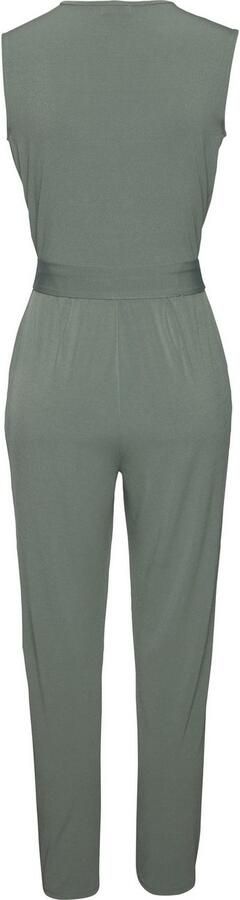 Lascana Jumpsuit van kreukvrije stof elegante jumpsuit in wikkeloptiek strijkvrij (Met een bindceintuur) - Foto 5