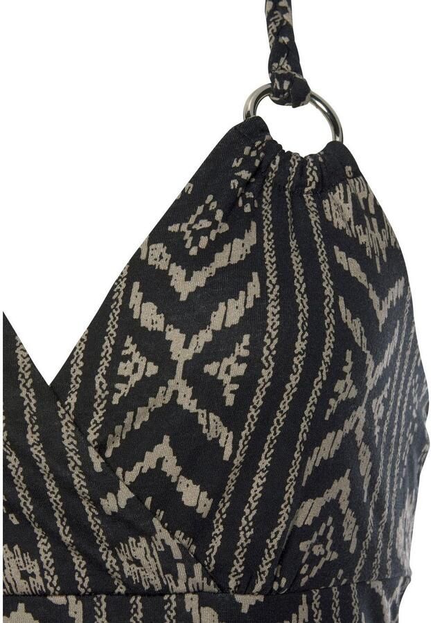 Lascana Jurk in haltermodel met etnische print kort zomerjurk strandjurk - Foto 3