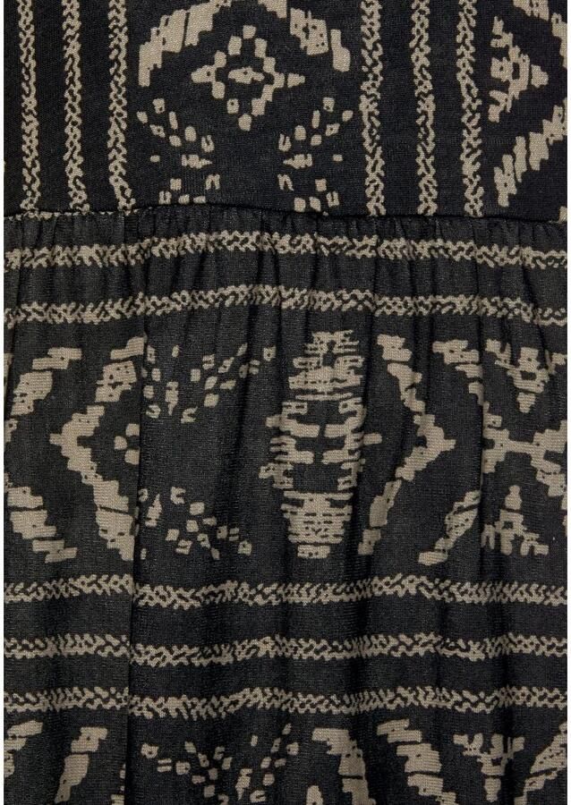 Lascana Jurk in haltermodel met etnische print kort zomerjurk strandjurk