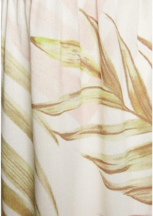 Lascana Jurk met overhemdkraag met alloverprint en volants mouwloze zomerjurk strandjurk - Foto 2